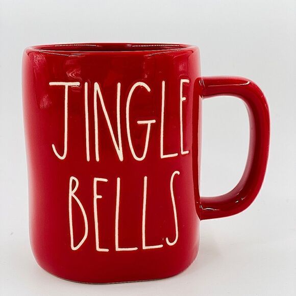 Rae Dunn Red Jingle Bells Mug - Picture 2 of 8